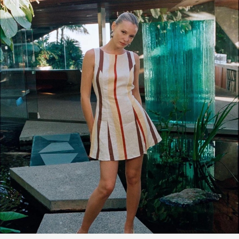 VRG GRL linen mini dress NWT